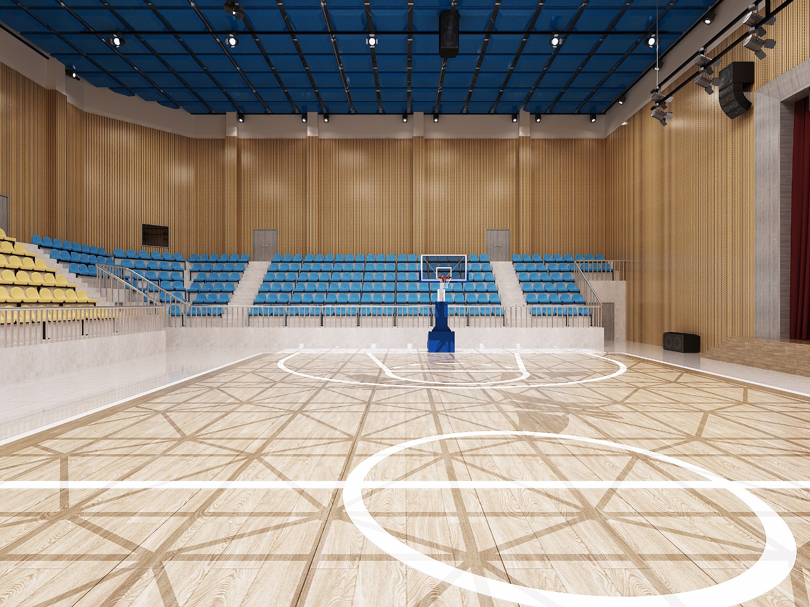 【空间设计】苏州星战王篮球俱乐部场馆设计|空间|室内设计|莫创牌牌 - 原创作品 - 站酷 (ZCOOL)